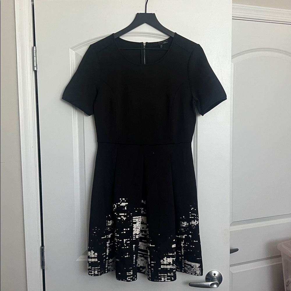 Elie Tahari Black and White Mini Dress